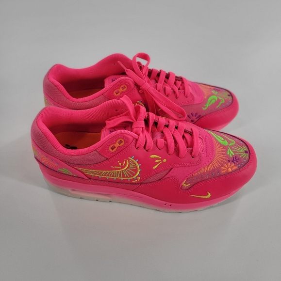 Nike Shoes - Nike Air Max 1 Premium Dia De Los Muertos Pink Size 8.5